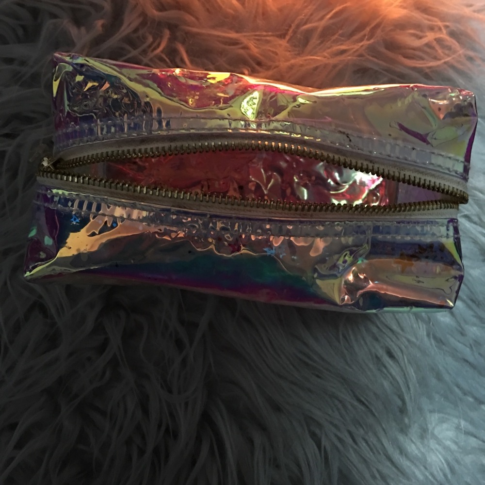 Holographic make up bag